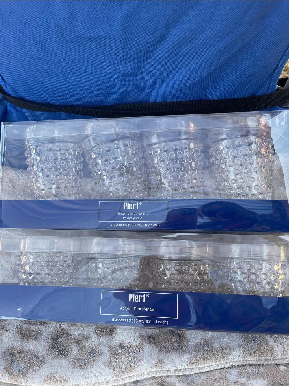 Pier 1 Clear Plastic Cup Sets
